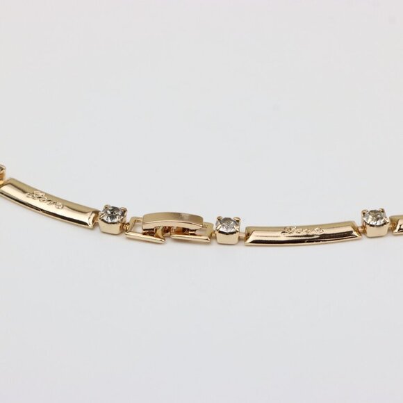 Elegant Rose Gold Necklace with Sparkling Stones, XPNL0339 - Picture 3 of 12